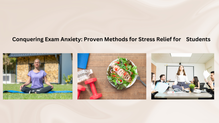 How do students deal with stress and anxiety during exam periods?